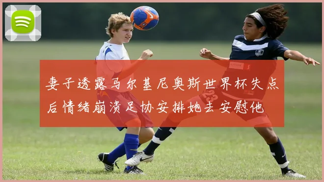 妻子透露马尔基尼奥斯世界杯失点后情绪崩溃足协安排她去安慰他